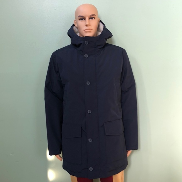 J. Crew Dark Navy Winter Parka Jacket Size: L